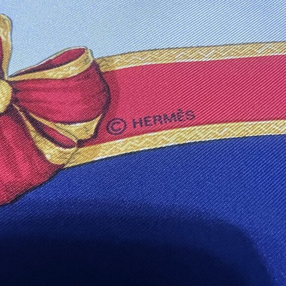HERMES Silk Scarf Ecole Francaise D'Equitation Carre 90 - Picture 8 of 11